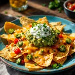 Loaded fries with toppings