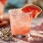 Pink grapefruit citrus drink