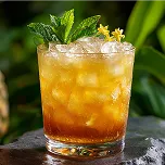 Orange citrus drink with mint