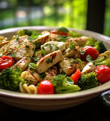 Fresh salad with vegetables