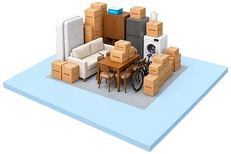 120 sqft storage plan and larger for larger apartments or offices