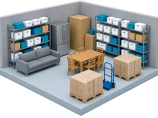 250 sqft self storage unit size example