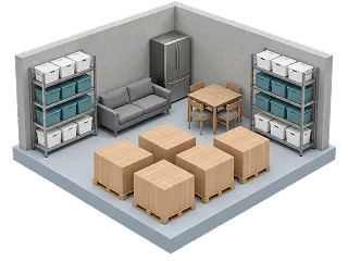 400 sqft self storage unit size example