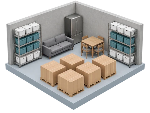 Extra large Office with Storage unit from 400 to 600 sqft