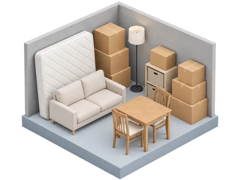 Small Office with Storage unit from 80 to 200 sqft