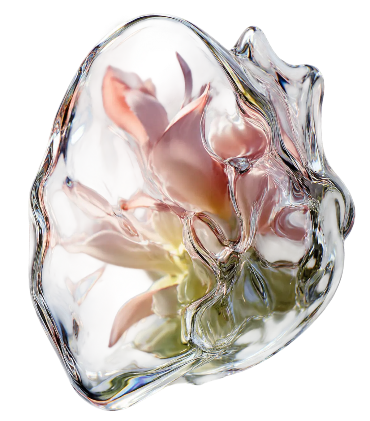 The flower image in a bubble