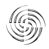 Abstract spiral icon
