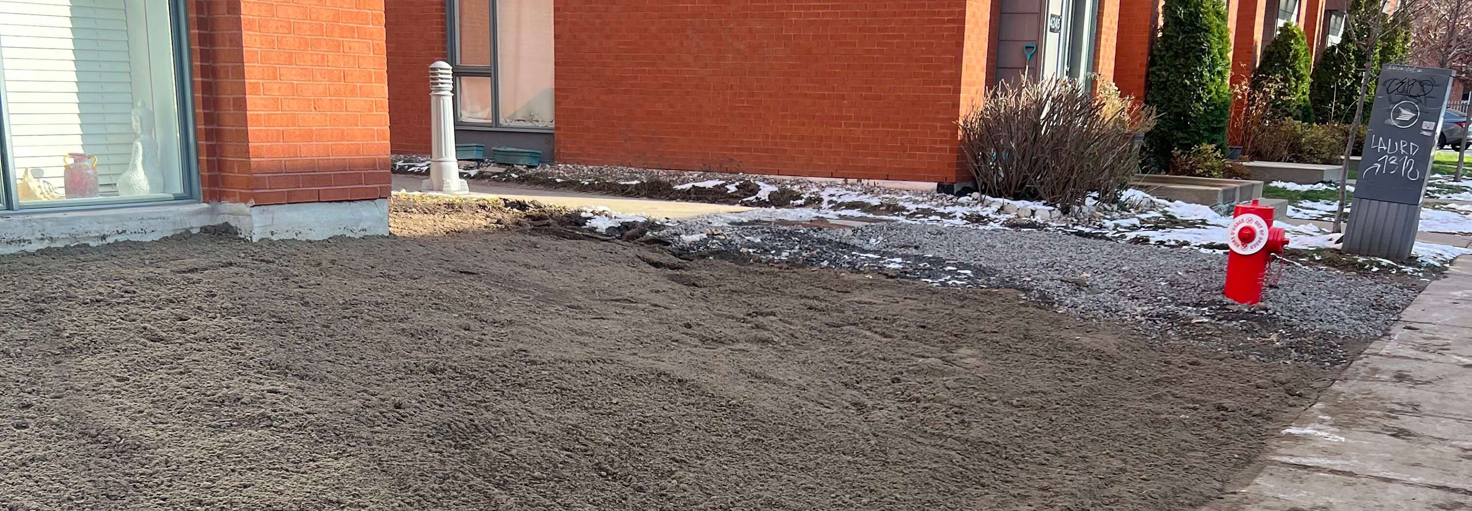 Instalación mayor de drenaje francés