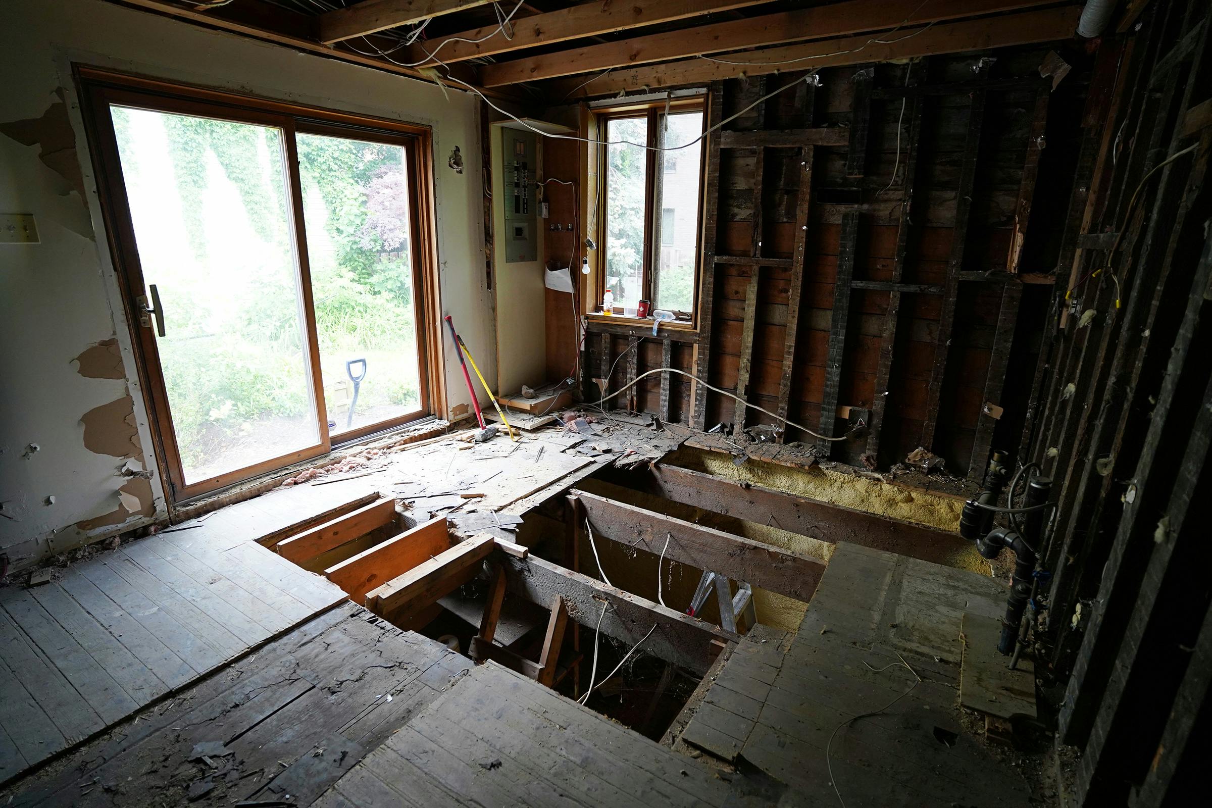 Extension demolition - February 2022