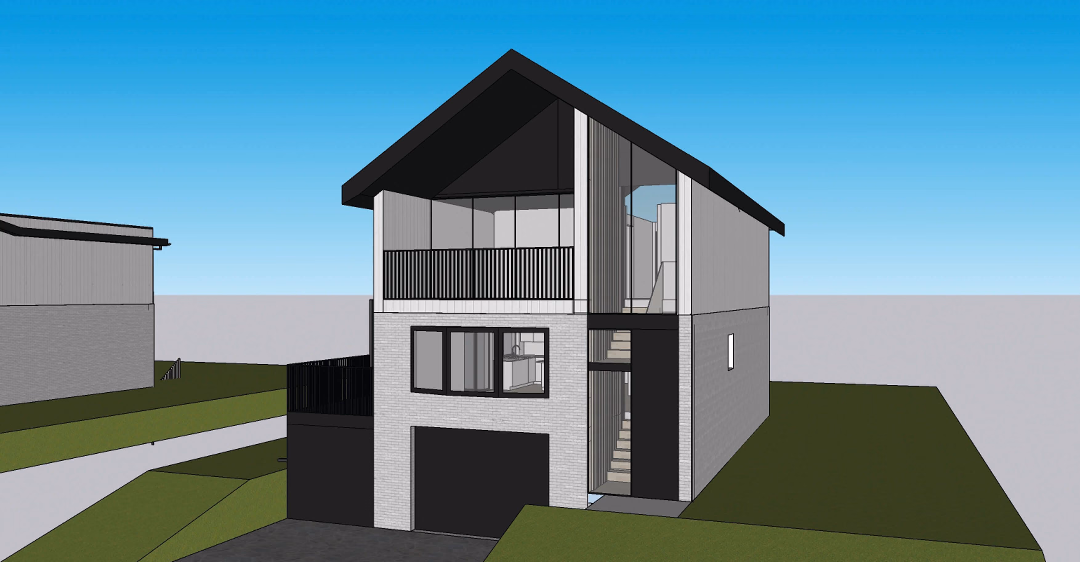 En diseño: remodelación y ampliación de una casa estilo moderno de mediados de siglo