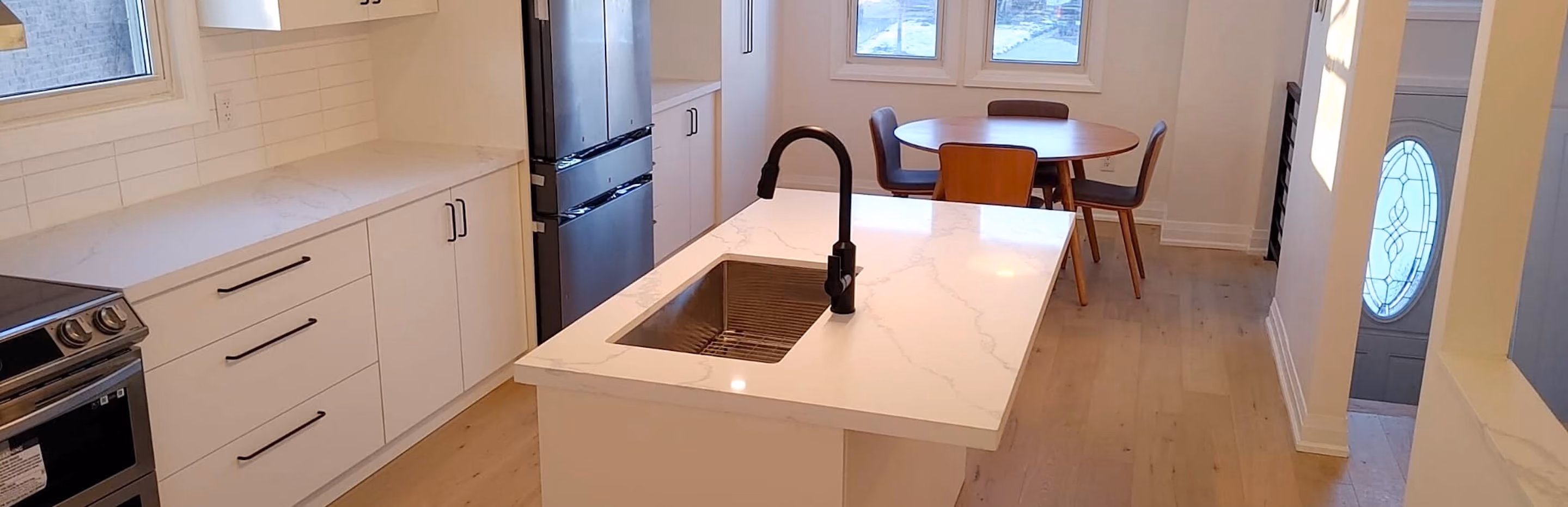 Una cocina renovada y abierta