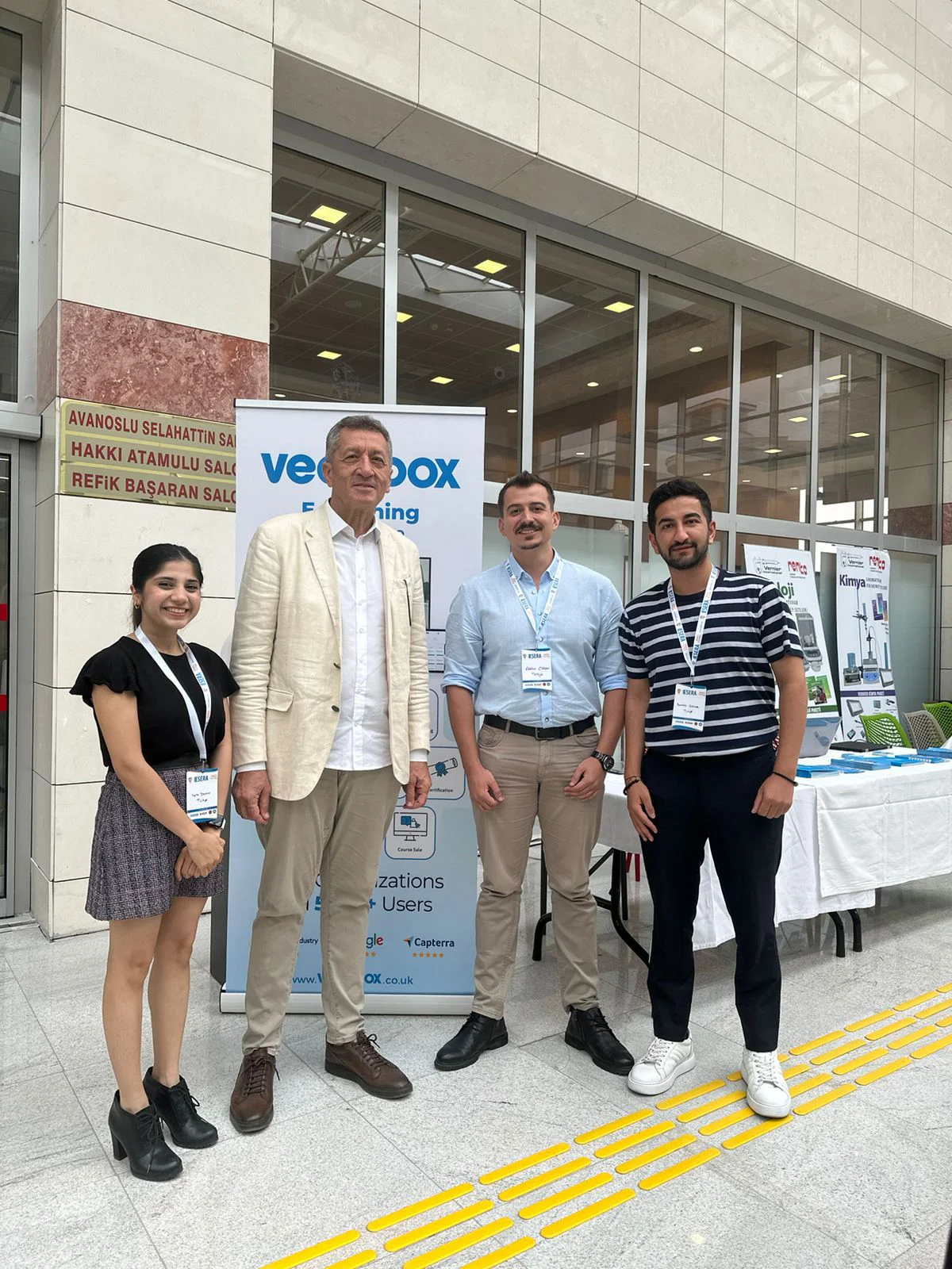 Vedubox booth at the ESERA 2023 conference
