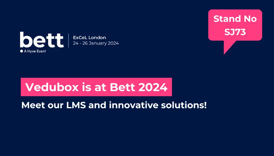 Vedubox is at Bett 2024, ExCeL London, stand SJ73