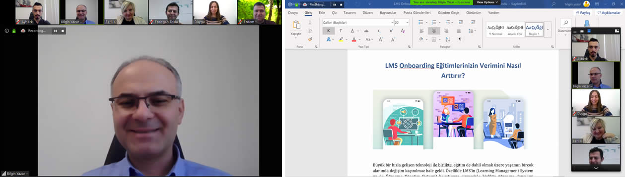 Kurumlar Video Konferans İle Nasıl Güçlenir? Birbirine dijital ağlarla bağlanmış bir dünyada yaşıyoruz. İstediğimiz yerden, istediğimiz zaman, internet aracılığıyla birbirimize ulaşabiliyoruz. Bu erişim, kurumlara büyük bir zenginlik sunuyor: Video Konferans. Video konferansı basitçe, iki veya daha fazla yerle, eş zamanlı olarak görüntülü konuşmayı sağlayan bir teknoloji olarak tanımlayabiliriz. Bu teknolojiyi kullanan şirketlerin %94’üne göre, video konferanslar aracılığı ile gerçekleştirilen online toplantılar sadece maliyeti düşürmekle kalmıyor aynı zamanda verimliliği de artırıyor. Peki gerçekten video konferans avantajlı bir teknoloji mi? Kurumların bu teknolojiyi kullanmalarındaki sebep ne? Video konferans hangi konularda çözüm sağlıyor? Para ve zaman kazanın Video konferansın kurumlar tarafından çokça tercih edilmesinin en önemli sebebi, seyahat masraflarını ortadan kaldırması. Araştırmalara göre, video konferansı tercih eden şirketler seyahat maliyetlerinden %30 oranında bir tasarruf sağlıyor. Bu da günümüzde video konferansı şirketlerin ayrılmaz bir parçası haline getiriyor. Ayrıca, kaza, rötar, otel işlemleri ve hava koşulları gibi faktörler, şirketlerin zaman kaybetmesine ve çalışanların motivasyonlarını yitirmesine sebep oluyor. Video konferans ise bu gibi sorunların önüne geçtiği için şirkete zaman kazandırıyor, haliyle bu da şirkete verimlilik olarak geri dönüyor. Kurumunuzdaki verimliliği artırın Video konferans sayesinde şirketlerin %94’ü, aynı zamanda iş verimliliklerinin de büyük oranda arttığını söylüyor. Bunun sebebi ise gayet basit. Video konferans, kurumlar arası ya da kurum ile kullanıcı arasındaki iletişimi hızlı ve pratik hale getirir. Kolay dosya paylaşımı ve interaktif iletişim imkanları gibi diğer özellikler bir araya geldiğinde iş verimliliklerini büyük oranda arttırırlar. Bu sayede, iş ve çalışan verimliliğini artırmak isteyen şirketler ya da kurumlar, video konferans ile dijital ve pratik bir çözüm elde etmiş olurlar. Coğrafi sınırları video konferans ile ortadan kaldırın Web ağlarıyla örülmüş dijital dünyamızda, video konferans aracılığıyla yurt dışındaki herhangi bir ofise ya da çalışana rahatça bağlanabilirsiniz. Küresel şirketlerin %16’sının tamamen uzaktan çalıştığı bir dünyada, video konferans teknolojisi, coğrafi sınırları ortadan kaldırır. Aynı zamanda bu şirketlerle iletişim kurmamızın da anahtarı haline gelir. İnsanlarla kolay ve etkileyici bir iletişim kurun İletişim kurduğunuz insanın vücut dilini ve yüz ifadesini görmek, daha hızlı ve daha etkili bir şekilde işbirliklerinde bulunmanızı sağlar. Bu nedenle görüntülü görüşme imkanı sunan video konferanslar sayesinde, oturduğunuz yerden çok daha güçlü bir iletişim kurabilirsiniz. Ayrıca, video konferansta bulunan insanların, kendilerini ait hissettikleri alanlardan (ev, ofis, kafe vs.) toplantıya katılması, toplantı sırasındaki iletişimi daha samimi bir seviyeye taşır. Dijital iş gücünüzü geliştirin İçinde bulunduğumuz dijital çağda, video konferans size sadece para ve zaman kazandırmaz, ayrıca dijital iş gücünüzü etkinleştirmenizi de sağlar. Çalışanların ya da kurumların kendi aralarında gerçekleştirdikleri video konferans deneyimleri, ekiplerin karar vermesini hızlandırır. Küresel olarak işbirliği yapma yeteneklerini geliştirir. Müşteri memnuniyetini artırın Şirketlerin ya da kurumların video konferansı tercih etmelerindeki bir diğer sebep, ya da diğer sebeplerin en güçlü sonucu: Müşteri memnuniyeti. Her türlü kurumsal faaliyetin dijitalleştiği bu çağda, video konferans sayesinde rakiplerinizin bir adım önünde olmak, size müşteri memnuniyeti olarak geri dönecektir. Kısacası; • Para ve zaman kazanmak, • toplantıları hızlıca sonuca bağlamak, • iş verimliliğini artırmak, • kesintisiz ve limitsiz bir iletişim aracına sahip olmak, hem kurum içi memnuniyeti hem de müşteri memnuniyetini artırır. Hangi video konferans sistemini tercih etmelisiniz? Bir video konferans sisteminin en önemli özellikleri arasında çok sayıda katılımcının görüntü ve ses kalitesi kaybı olmadan farklı noktalardan toplantıya katılabilmesi, toplantının kaydının yapılabilmesi, gelişmiş ekran paylaşımı ve raporlama yer alır. Sunduğu kullanım çeşitliliği ve kolaylığı ile bulut tabanlı bir video konferans sistemi tercih etmeniz gerekiyor. Bulut tabanlı video konferans sayesinde kurumlar hızlı, pratik ve ekonomik iletişimin anahtarını elde ediyor. www.vedubox.com’un entegre sistemi, video konferanslarınıza sunum yapma ve interaktif katılım sağlama imkanı kazandırarak iletişimi güçlendiriyor. Siz de deneyin. Kuruluma gerek yok. Hemen kullanmaya başlayın!