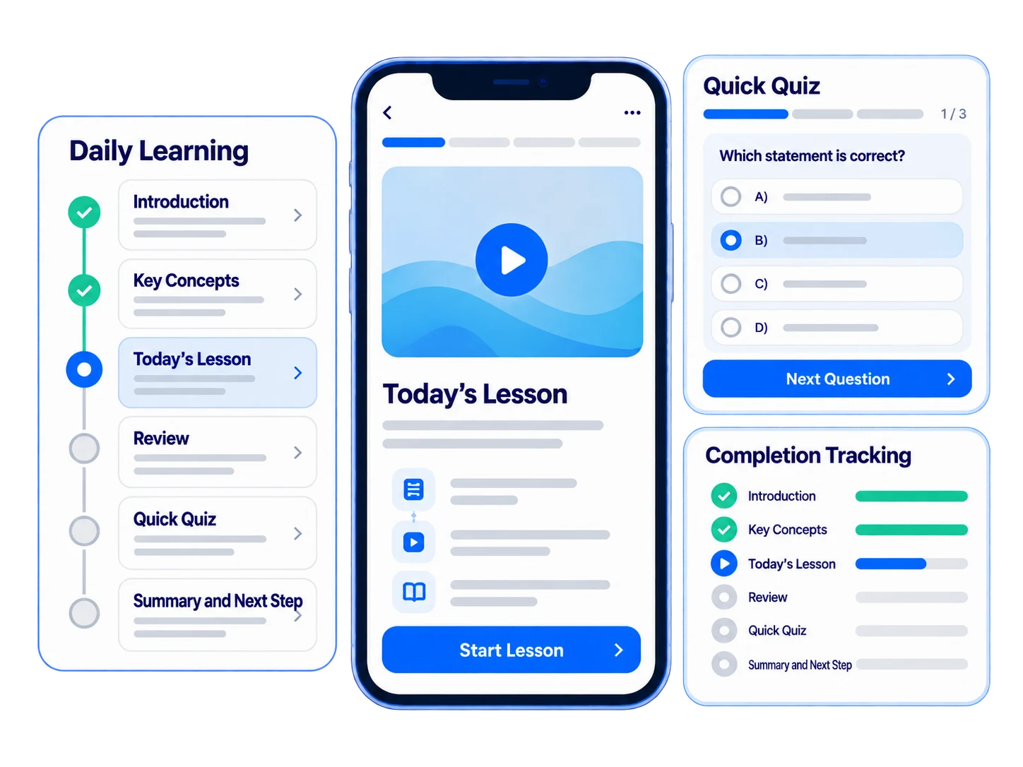 Build a daily learning habit with short lessons