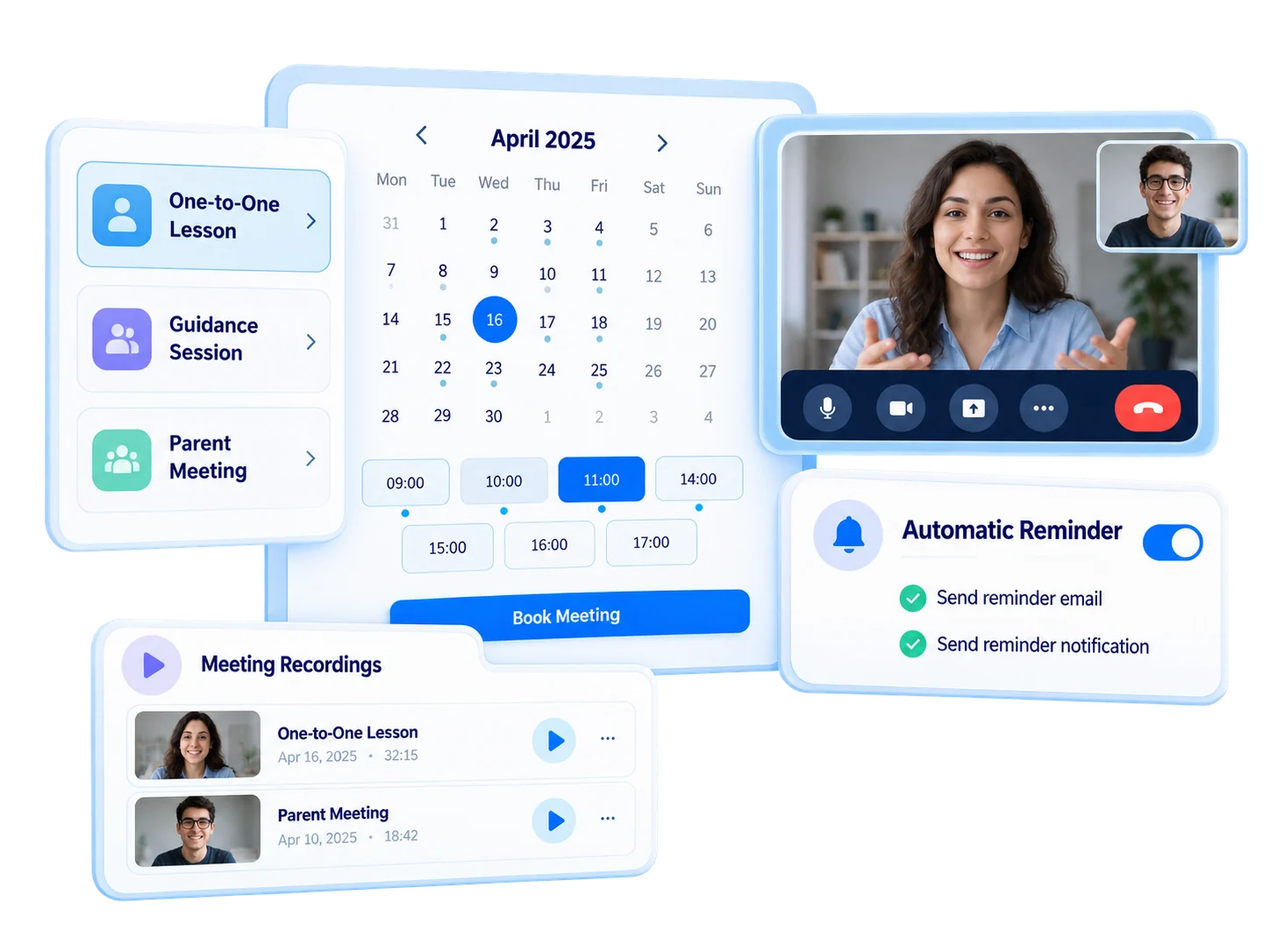 End-to-end conversation management, not just calendar