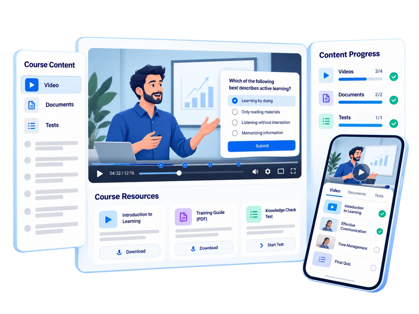 A measurable video learning experience