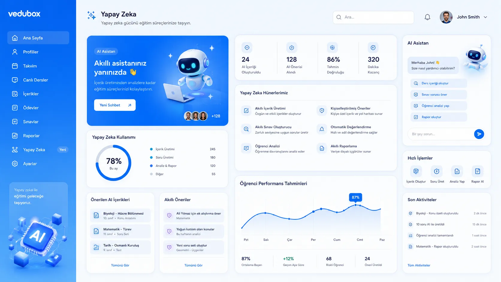 Email management screen in Vedubox
