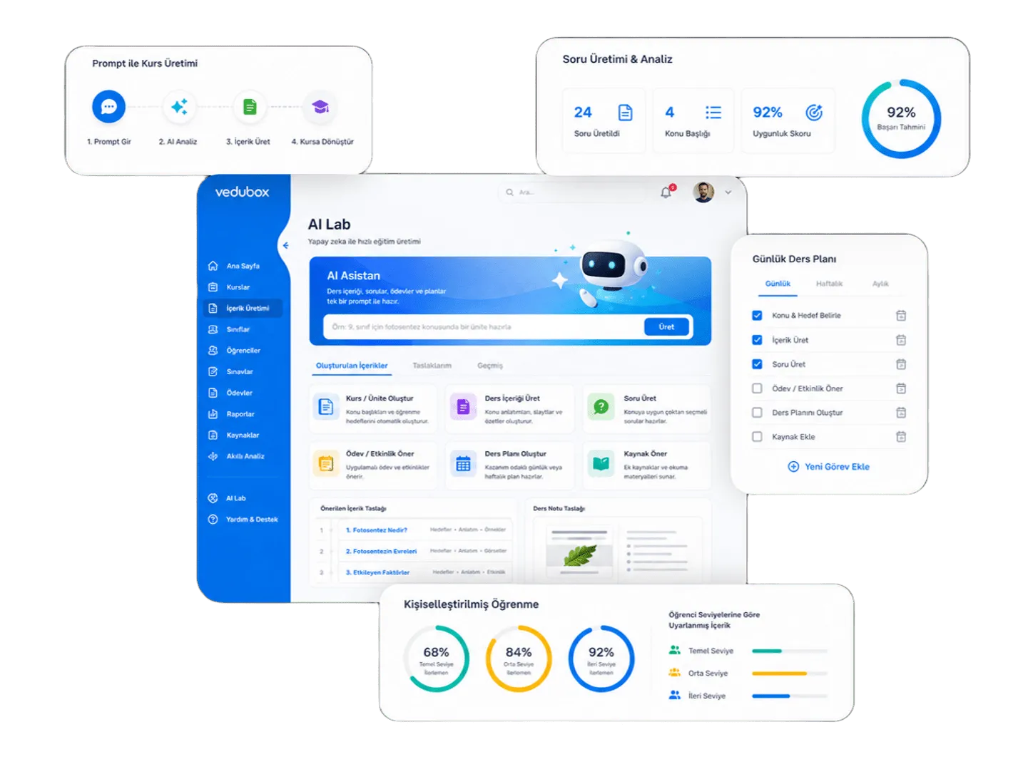 The Vedubox platform on desktop, laptop and mobile