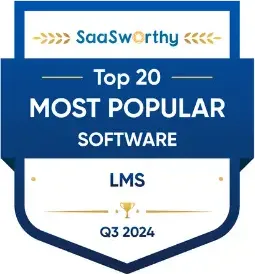 SaaSworthy Top 20 Most Popular Software - LMS, Q3 2024