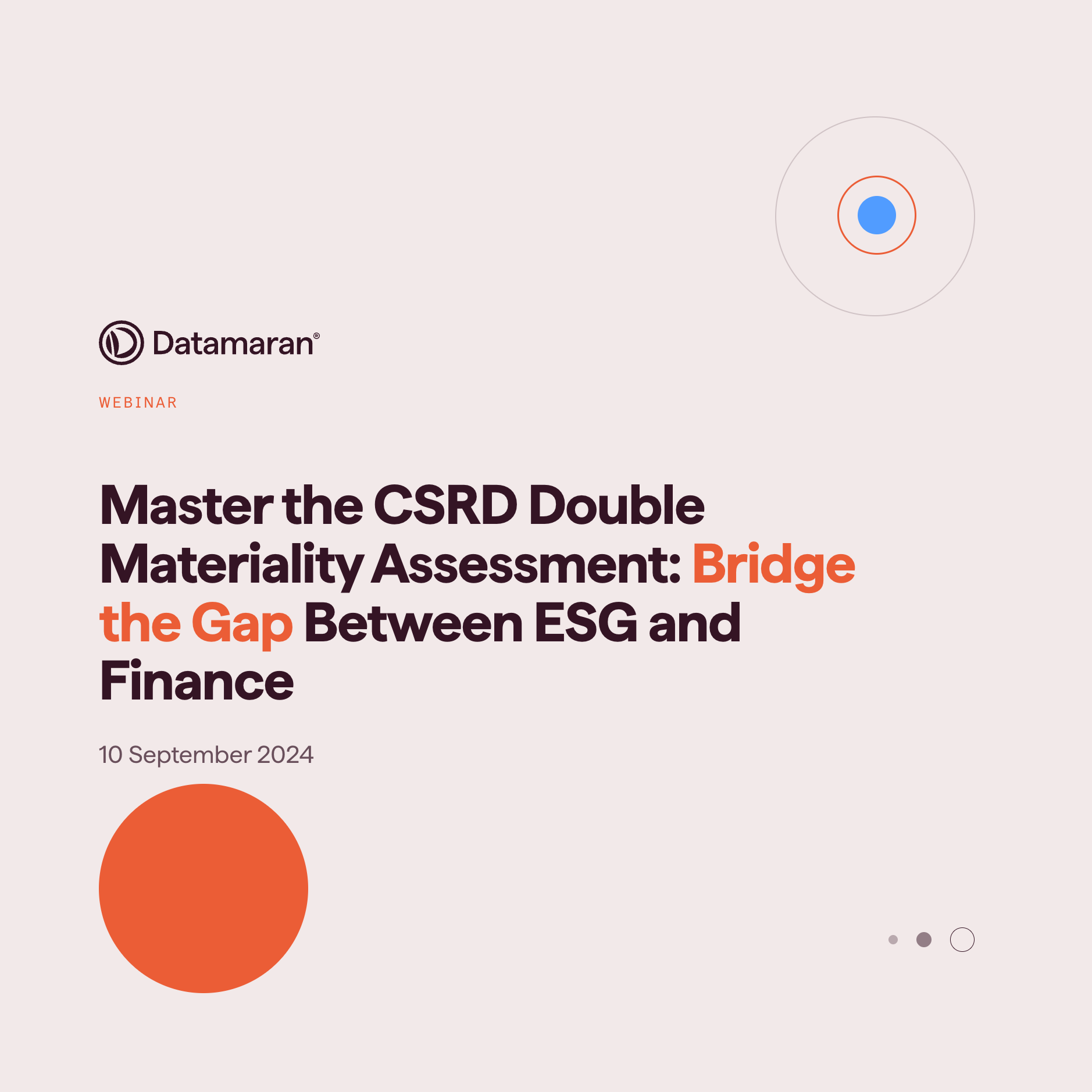 Illustration introducing webinar: Master the CSRD Double Materiality Assessment: Bridge the Gap Between ESG and Finance
