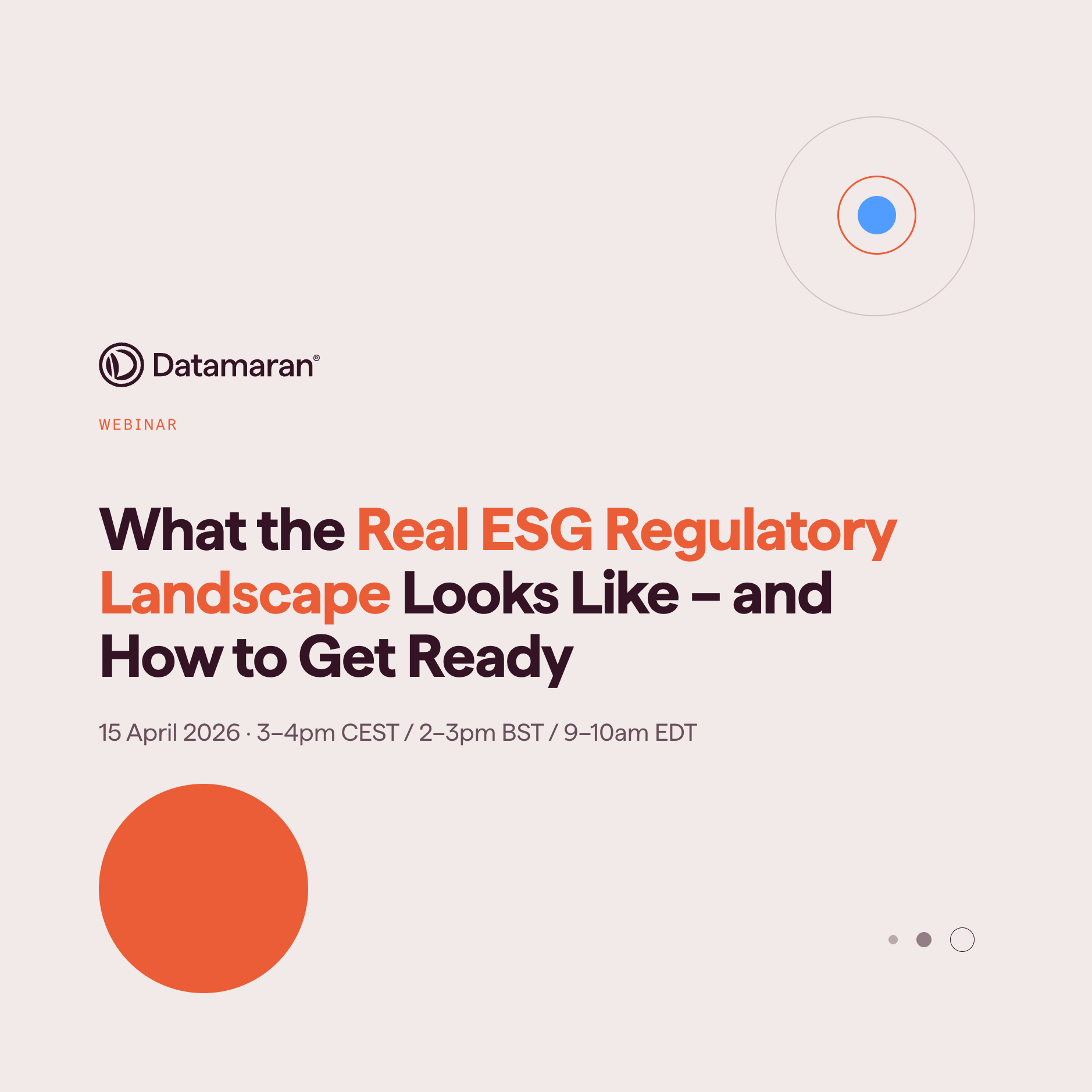 Illustration introducing Webinar: What the Real ESG Regulatory Landscape Looks Like – and How to Get Ready