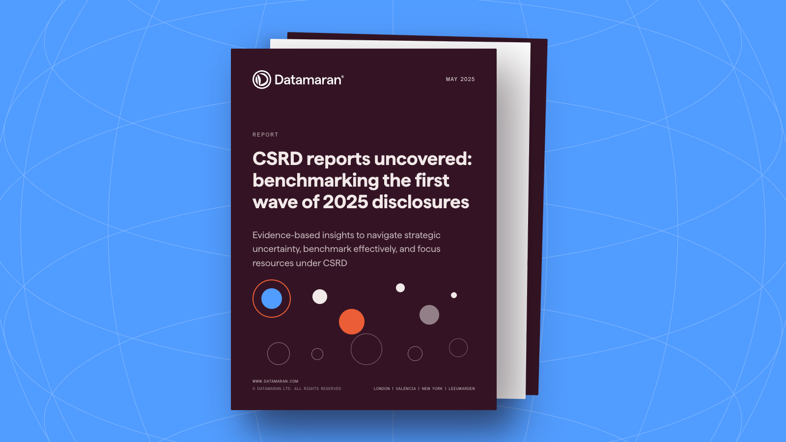 Cover of Datamaran research report: CSRD Reports Uncovered, benchmarking the first wave of 2025 CSRD disclosures.