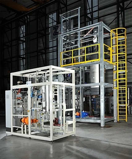 Hydraulic Wash Column Pilot Plant