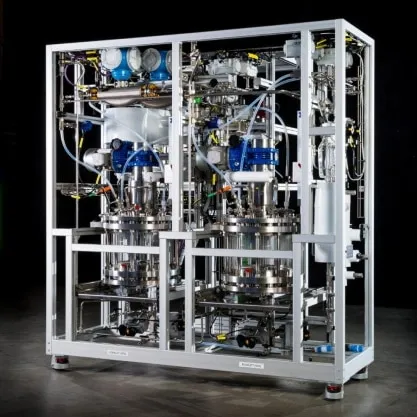 Eli Lilly SVC modular production facility filtration skid delivered by Zeton