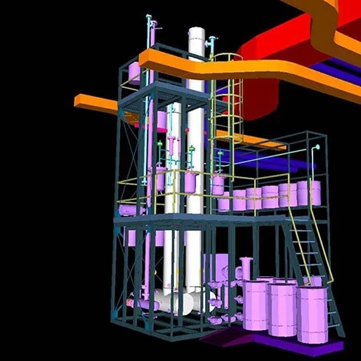 3D Render of Pilot Plant