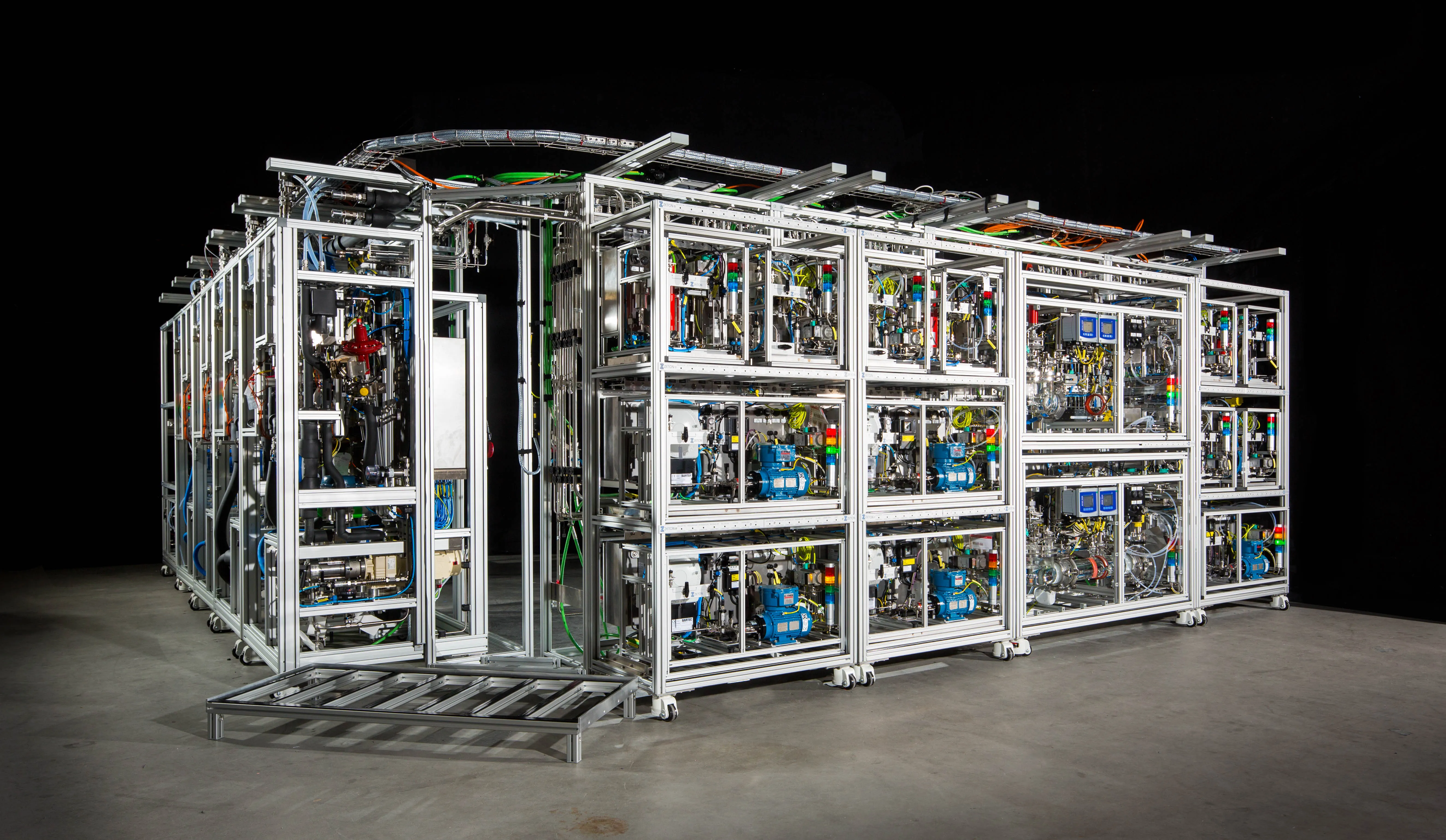 Multi-skid modular pilot plant built by Zeton