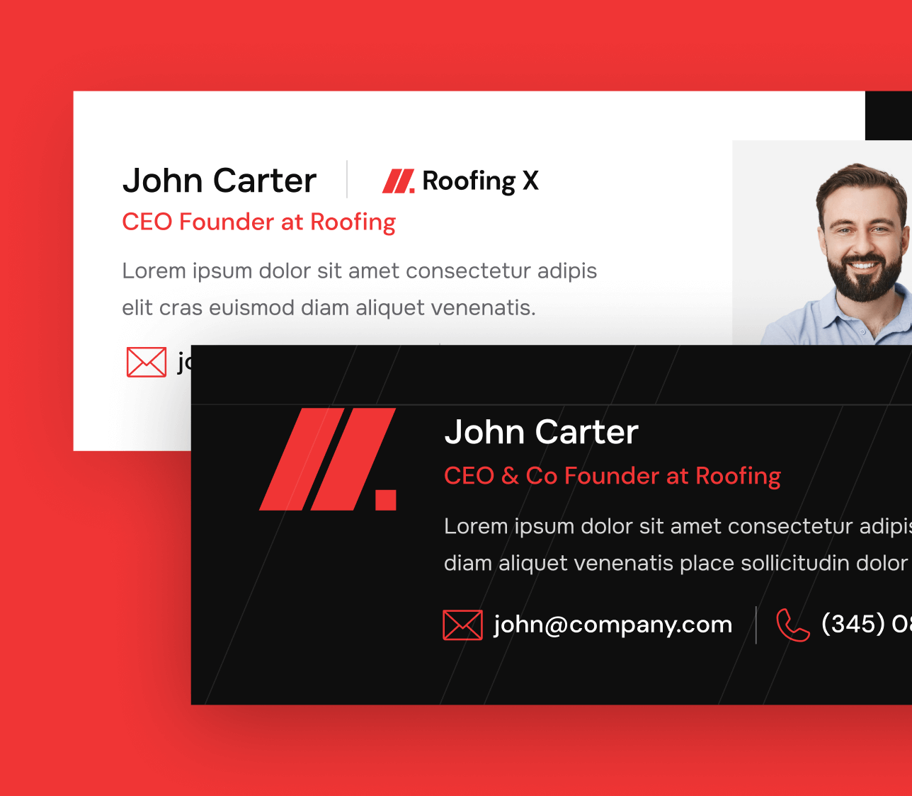 Email Signature - Roofing X Webflow Template