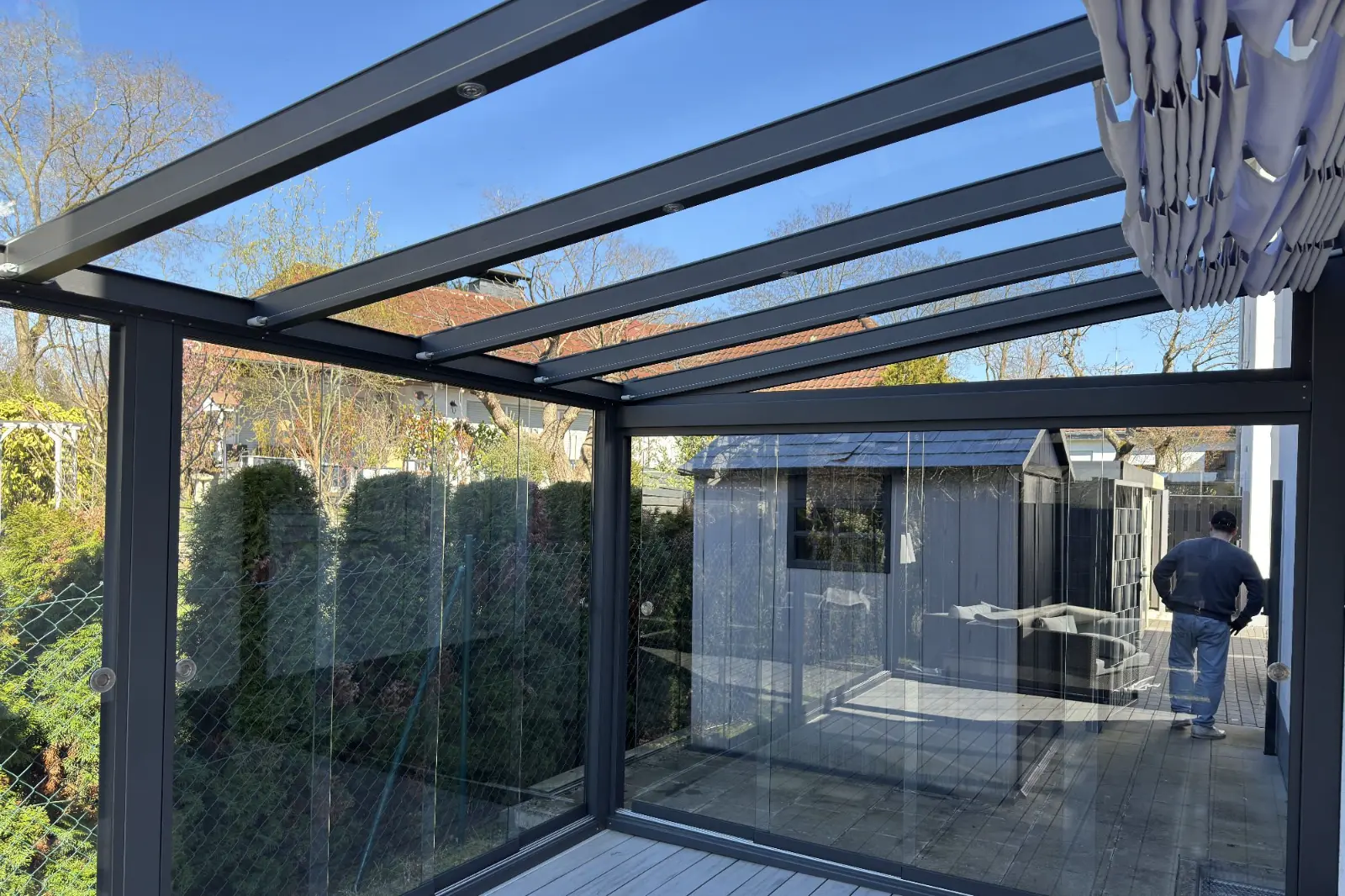 Wintergartenreinigung