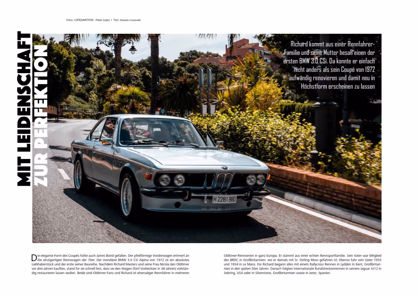 For Sale - 1972 BMW 3.0 CSi – ALPINA RECREATION