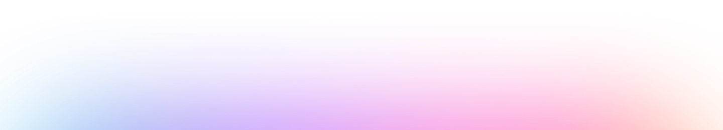 A vibrant gradient background transitioning from blue to pink and orange hues.