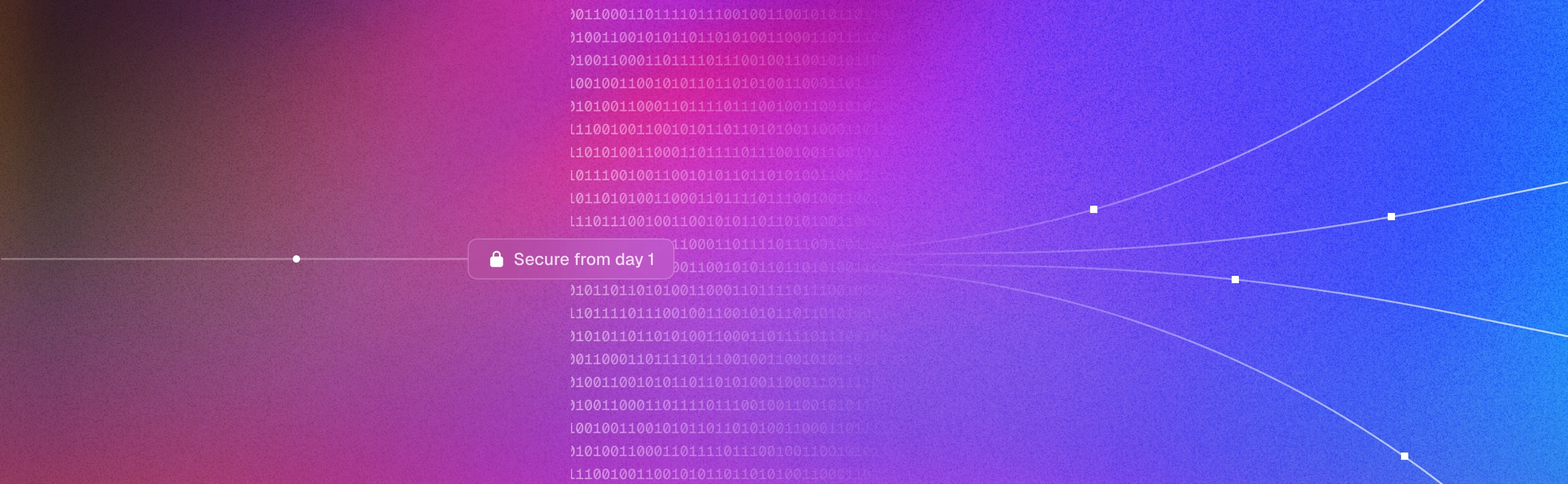 Security image showing data flowing through the AI platform securely.