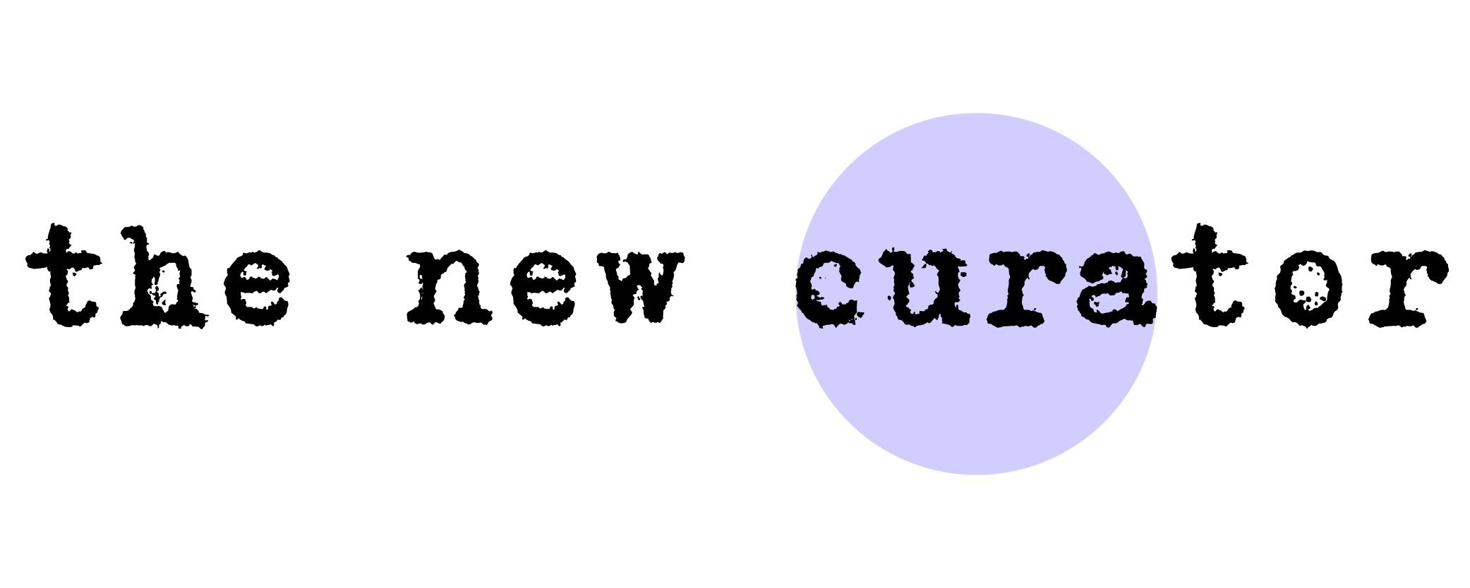 logo the new curator achat d'art
