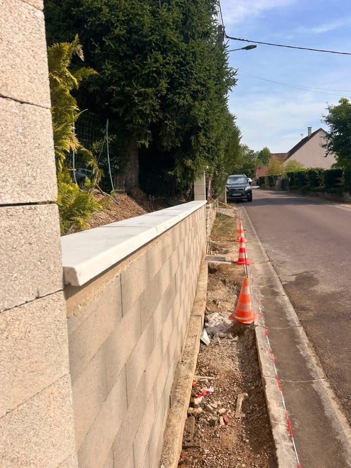 Soutènement en bord de voirie – Evry-Courcouronnes