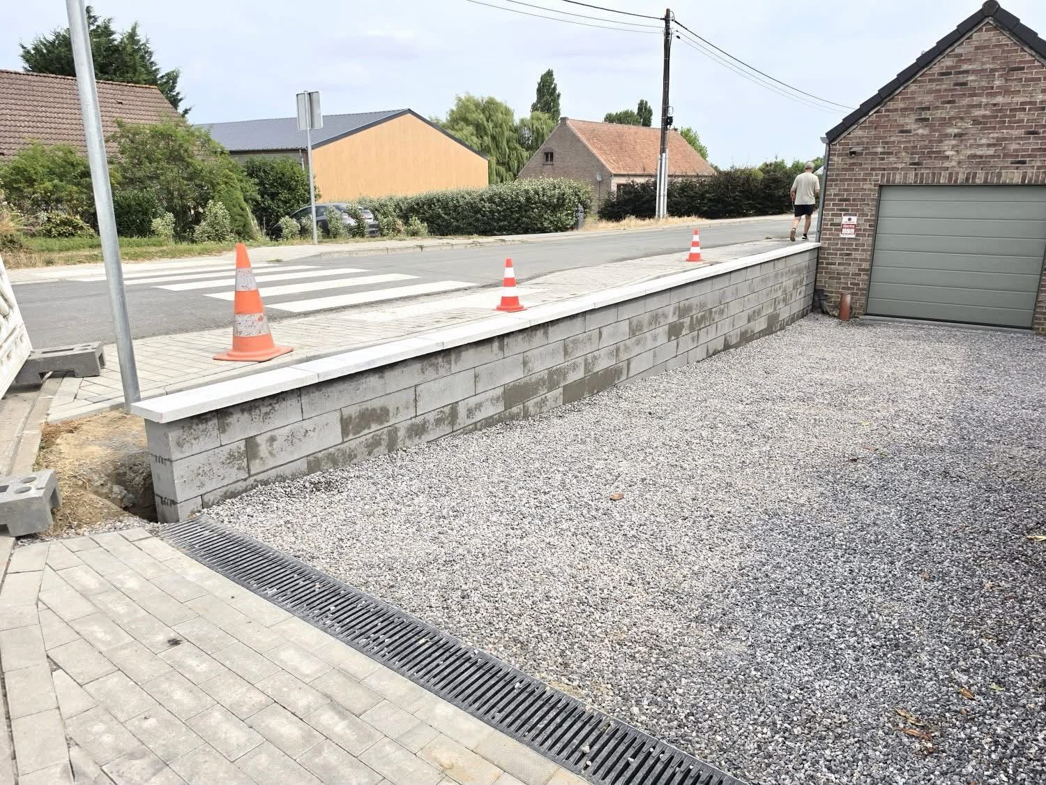 Soutènement en bord de voirie – Evry-Courcouronnes