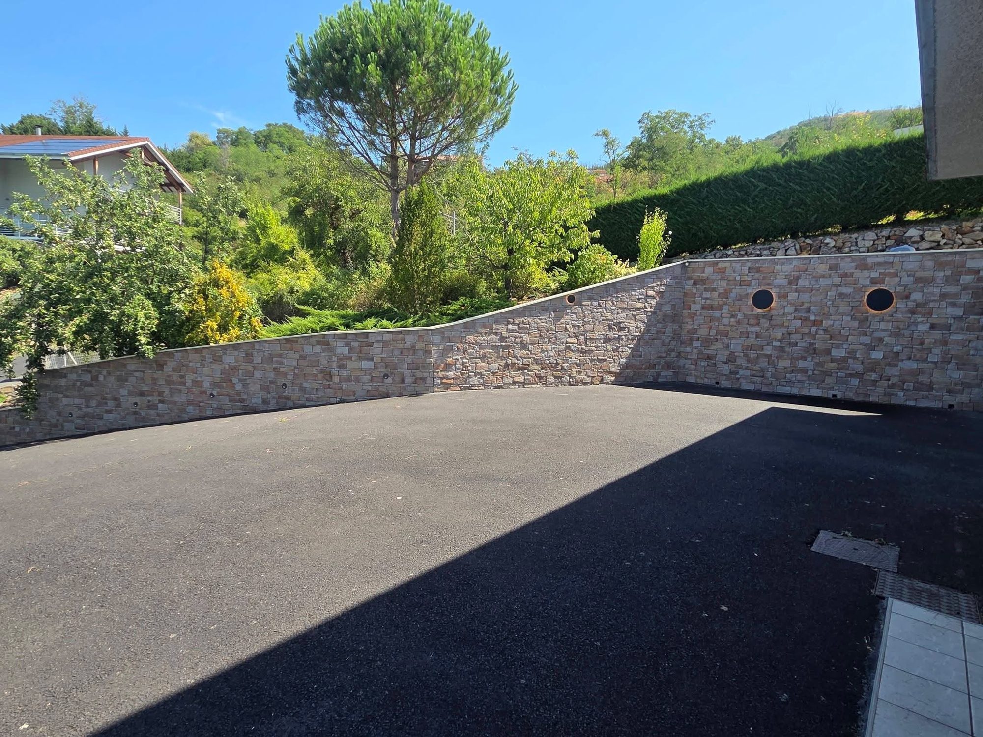 Soutènement en bord de voirie – Evry-Courcouronnes