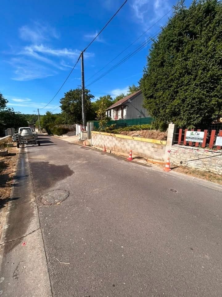 Soutènement en bord de voirie – Evry-Courcouronnes