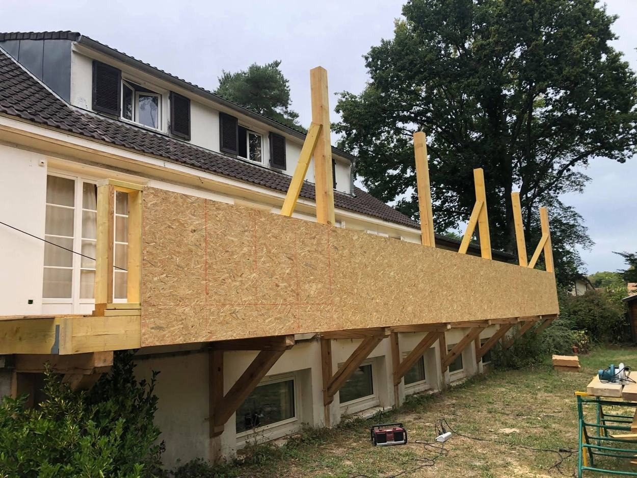 Extension bois en porte-à-faux – Courtry