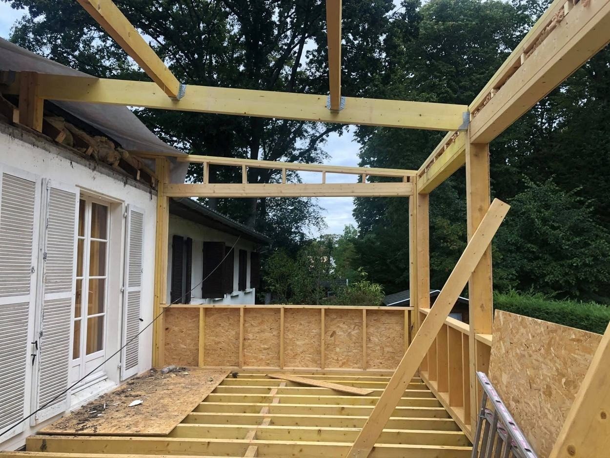 Extension bois en porte-à-faux – Courtry