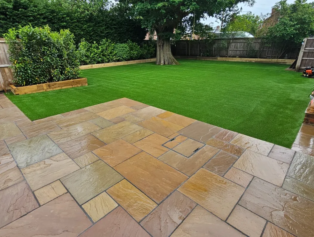 Landscaped garden near Macclesfield