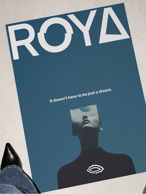 Roya Digital Poster on the ground.