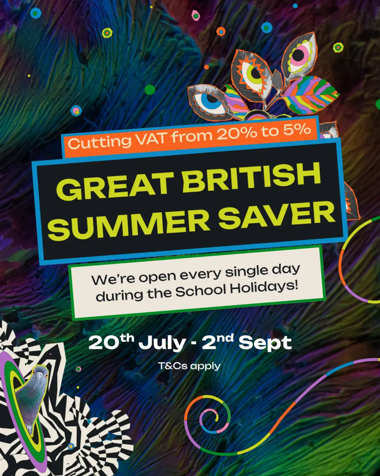 Great British Summer Saver promotional artwork for Wake The Tiger