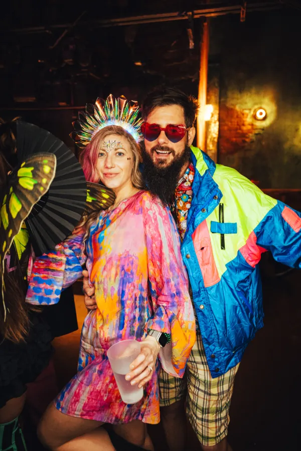 MIXTAPE event at Wake The Tiger visitors in fancy dress.