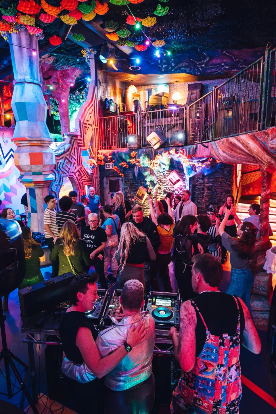 Vibrant DJ set during an After Hours event at Wake The Tiger