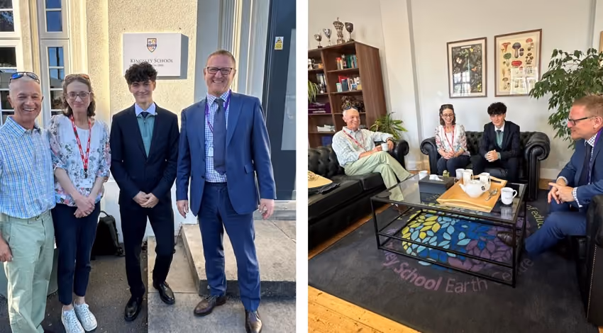 Stuart Nicholson visit to Kingsley Devon