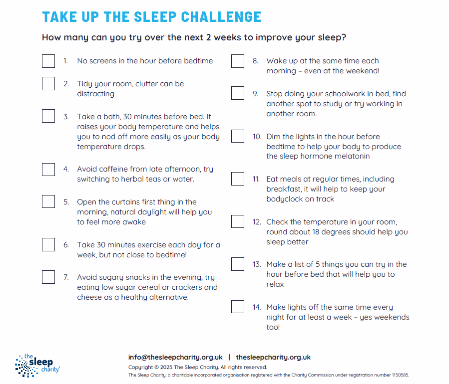 Sleep challenge